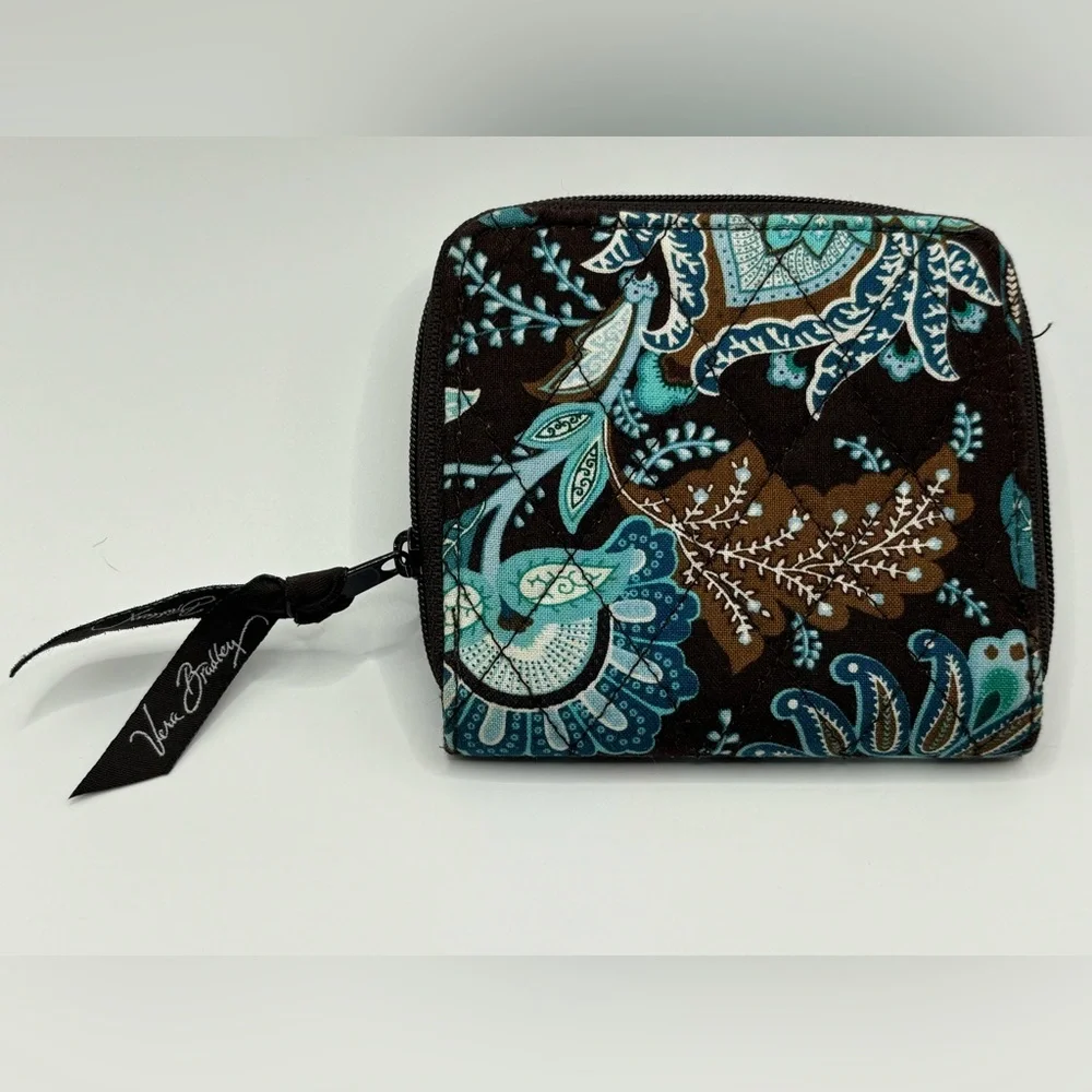 Vera Bradley Women's Floral‎ Wallet - Black and Blue